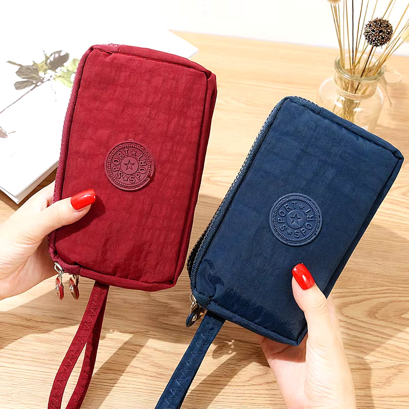 Men and Women Wallets New Korean Large Capacity Portable Oxford Cloth Coin Wallet Waterproof Portable