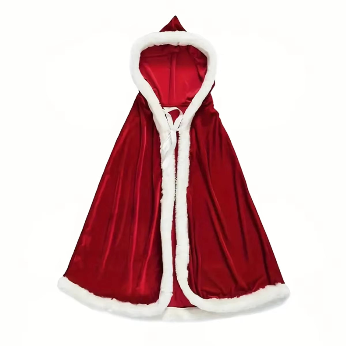 Lady'S Carnival Party Hooded Winter Christmas Cosplay Costumes Santa Claus Cloak Women Sexy Christmas Cape