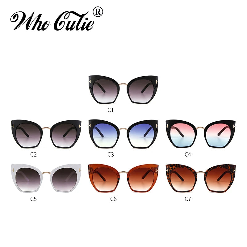 2018 Half Frame Tom Rimless Sunglasses Women Men Brand Designer Female Oversized Square Sun Glasses CE Shades OM694