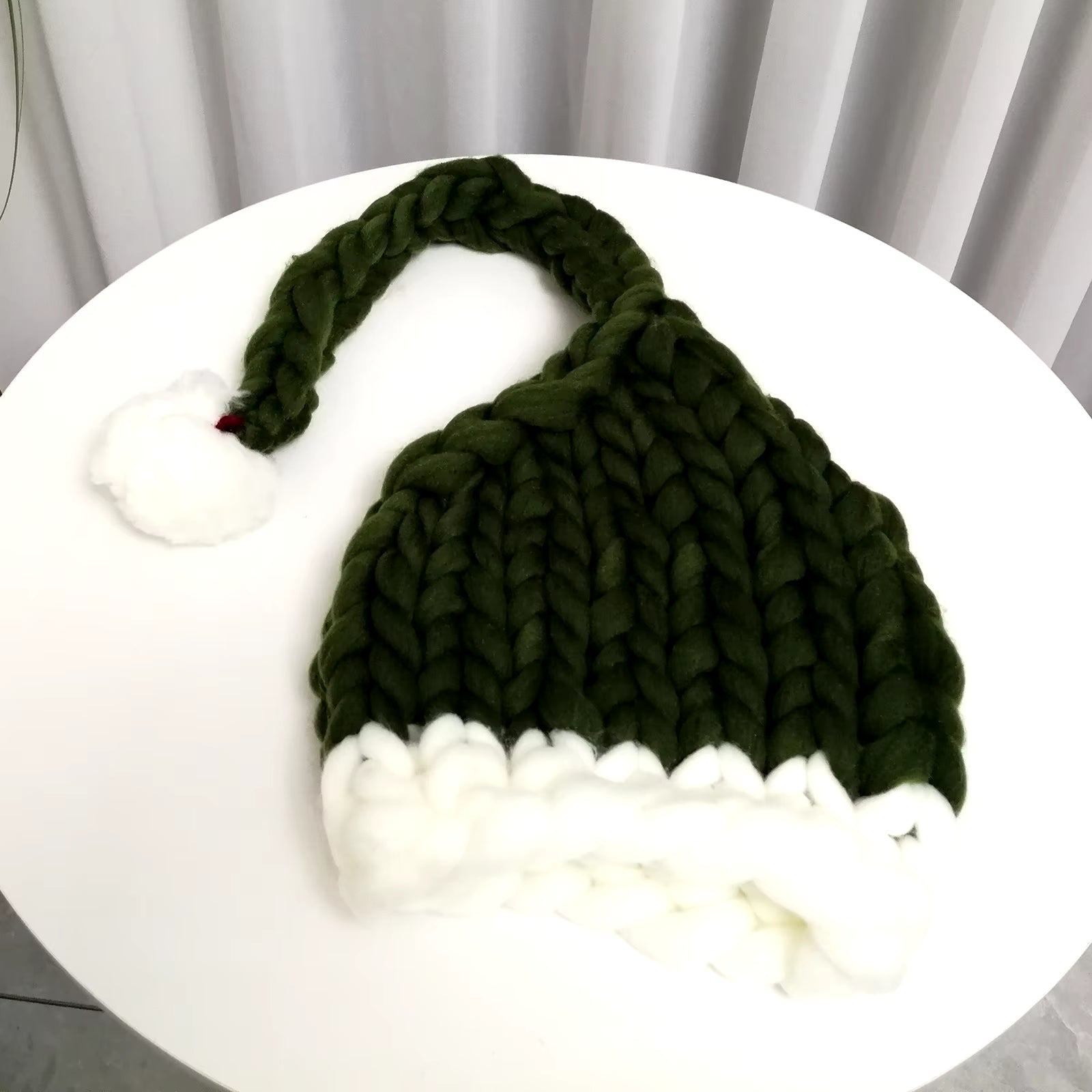 Crochet Knitted Christmas Hats for Men Women Winter Warm Hat Christmas Decoration New Year Festive Party Santa Claus Hat Gifts