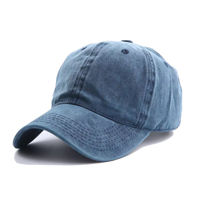 Solid Spring Summer Cap Women Ponytail Baseball Cap Fashion Hats Men Baseball Cap Cotton Outdoor Simple Vintag Visor Casual Cap