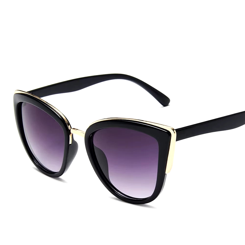 Female Retro Cat Eye Sunglasses Ultraviolet-Proof Leopard Print Sun Glasses Women Vintage Gradient Glasses Plastic Frame Eyewear